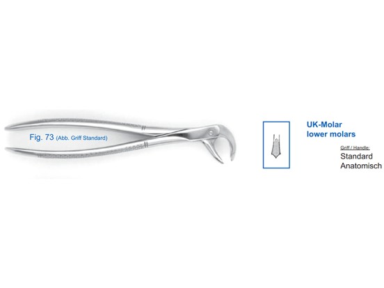 11-73* Щипцы для удаления зубов нижние  моляры