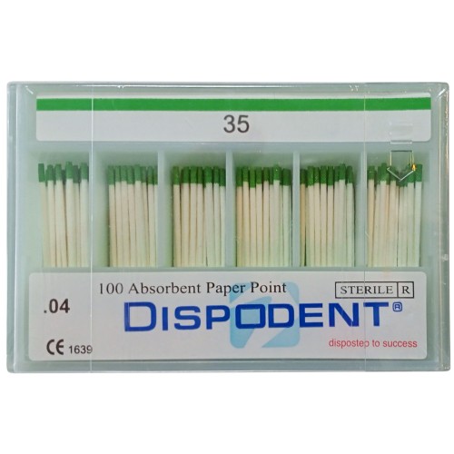 Бумажные штифты Dispodent 04 №35, (100шт), Dispodent / Вьетнам